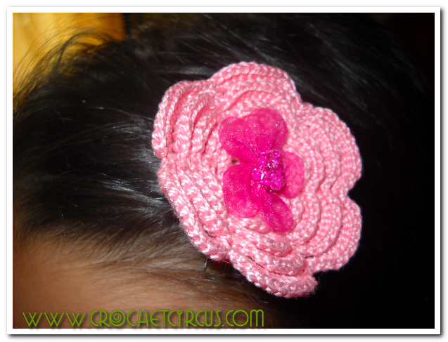 Fermaglio rosellina. Headclip.